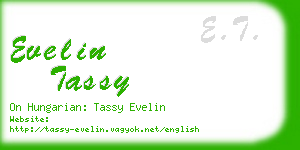 evelin tassy business card